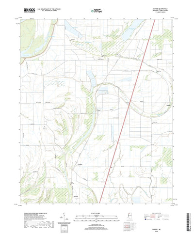 United States Geological Survey Dundee, MS (2020, 24000-Scale) digital map