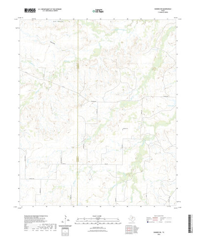 United States Geological Survey Dundee SW, TX (2022, 24000-Scale) digital map