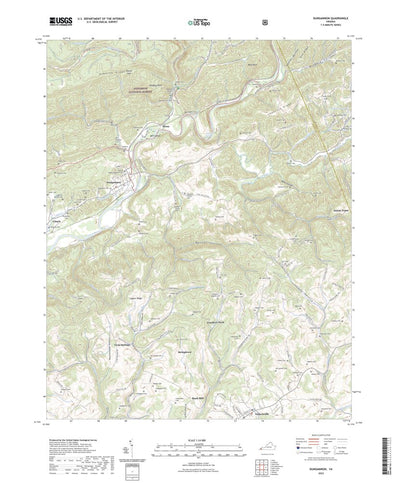 United States Geological Survey Dungannon, VA (2022, 24000-Scale) digital map