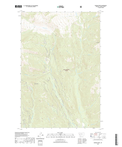 United States Geological Survey Dunham Point, MT (2020, 24000-Scale) digital map