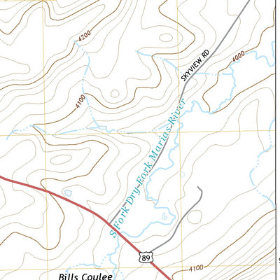 United States Geological Survey Dupuyer East, MT (2020, 24000-Scale) digital map