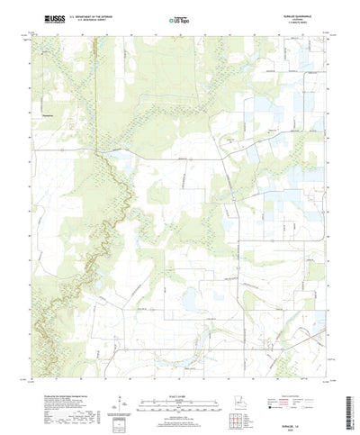 United States Geological Survey Duralde, LA (2020, 24000-Scale) digital map