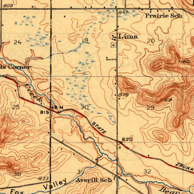 United States Geological Survey Durand, WI (1932, 62500-Scale) digital map