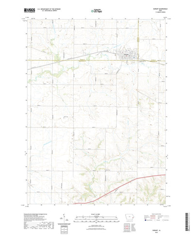 United States Geological Survey Durant, IA (2022, 24000-Scale) digital map