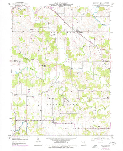 United States Geological Survey Durham, MO (1949, 24000-Scale) digital map