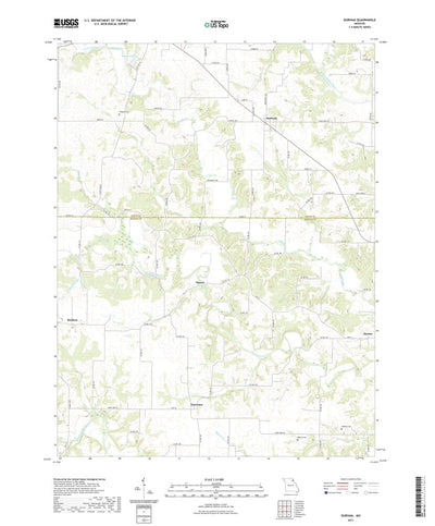 United States Geological Survey Durham, MO (2021, 24000-Scale) digital map