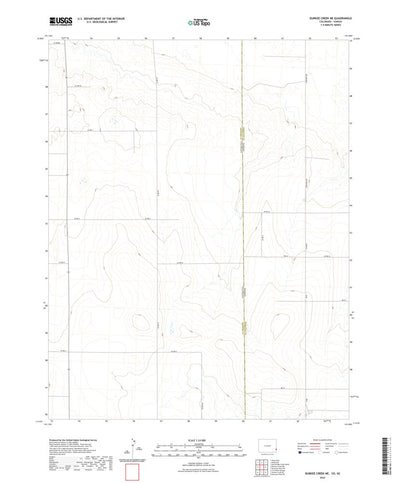 United States Geological Survey Durkee Creek NE, CO (2022, 24000-Scale) digital map