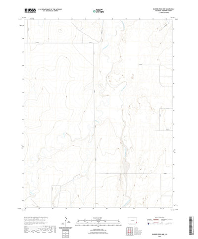 United States Geological Survey Durkee Creek NW, CO (2022, 24000-Scale) digital map