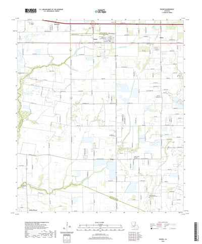 United States Geological Survey Duson, LA (2020, 24000-Scale) digital map