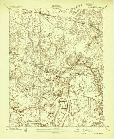 United States Geological Survey Dutch Gap, VA (1938, 24000-Scale) digital map