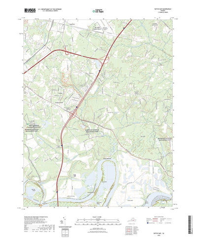 United States Geological Survey Dutch Gap, VA (2022, 24000-Scale) digital map