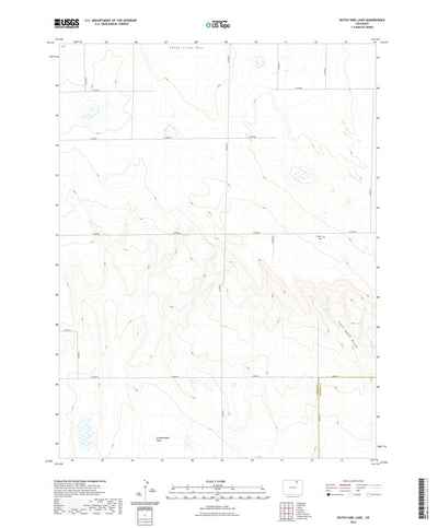 United States Geological Survey Dutch Girl Lake, CO (2022, 24000-Scale) digital map