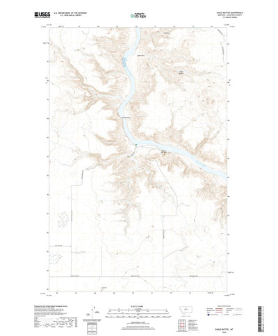 United States Geological Survey Eagle Buttes, MT (2020, 24000-Scale) digital map