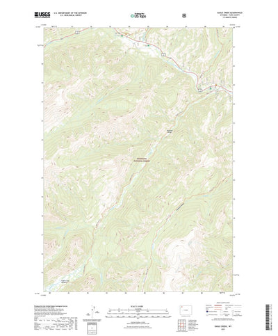 United States Geological Survey Eagle Creek, WY (2021, 24000-Scale) digital map