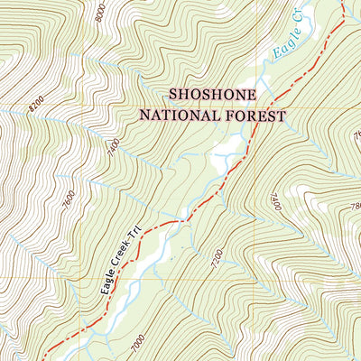United States Geological Survey Eagle Creek, WY (2021, 24000-Scale) digital map