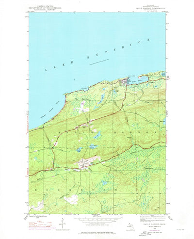 United States Geological Survey Eagle Harbor, MI (1946, 24000-Scale) digital map