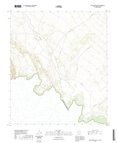United States Geological Survey Eagle Mountains SW, TX (2022, 24000-Scale) digital map