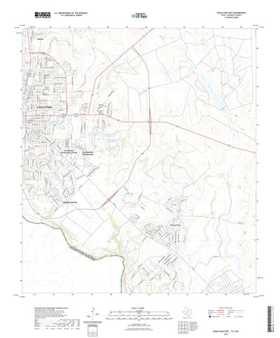 United States Geological Survey Eagle Pass East, TX (2022, 24000-Scale) digital map