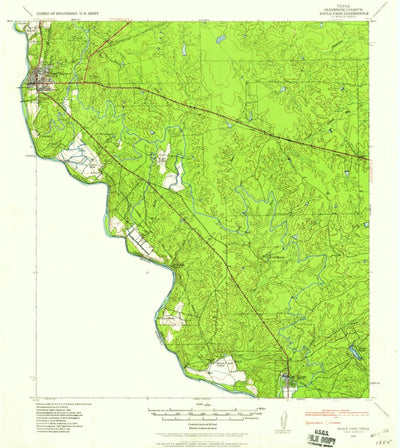 United States Geological Survey Eagle Pass, TX (1940, 62500-Scale) digital map