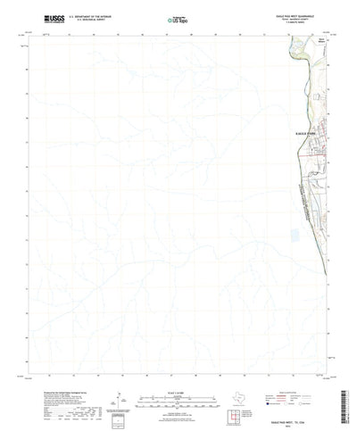 United States Geological Survey Eagle Pass West, TX (2022, 24000-Scale) digital map