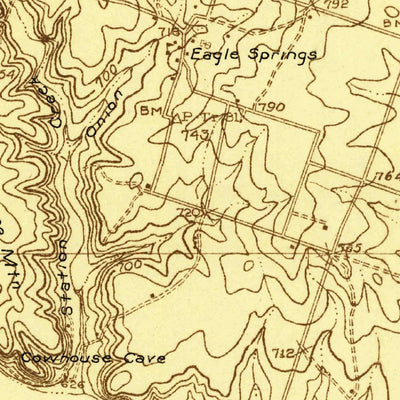 United States Geological Survey Eagle Springs, TX (1924, 48000-Scale) digital map