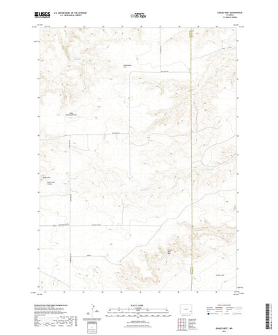United States Geological Survey Eagles Nest, WY (2021, 24000-Scale) digital map