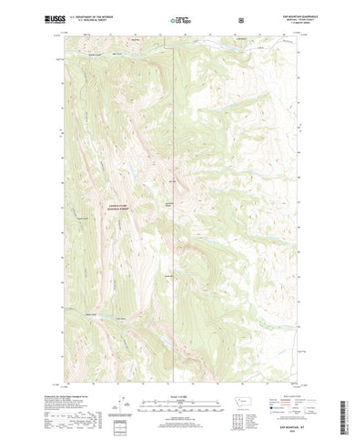 United States Geological Survey Ear Mountain, MT (2020, 24000-Scale) digital map