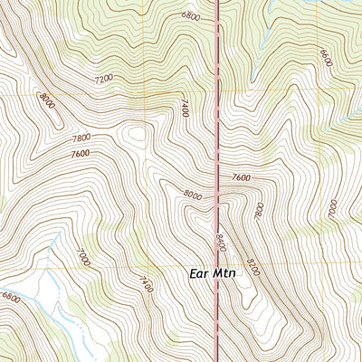 United States Geological Survey Ear Mountain, MT (2020, 24000-Scale) digital map