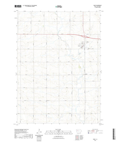 United States Geological Survey Early, IA (2022, 24000-Scale) digital map