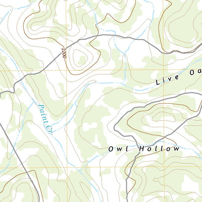 United States Geological Survey Earwood Creek, TX (2022, 24000-Scale) digital map