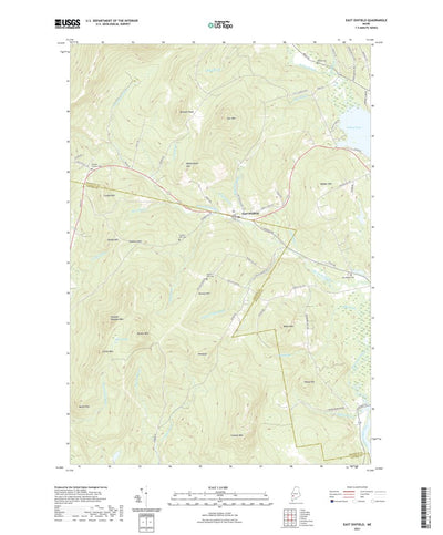 United States Geological Survey East Dixfield, ME (2021, 24000-Scale) digital map