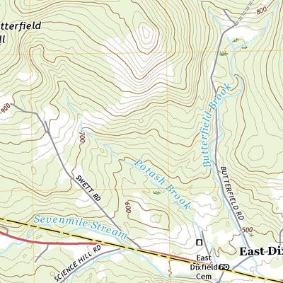 United States Geological Survey East Dixfield, ME (2021, 24000-Scale) digital map