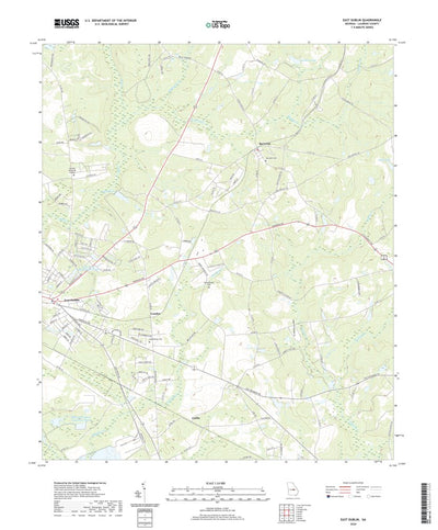 United States Geological Survey East Dublin, GA (2020, 24000-Scale) digital map