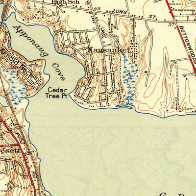 United States Geological Survey East Greenwich, RI (1944, 31680-Scale) digital map