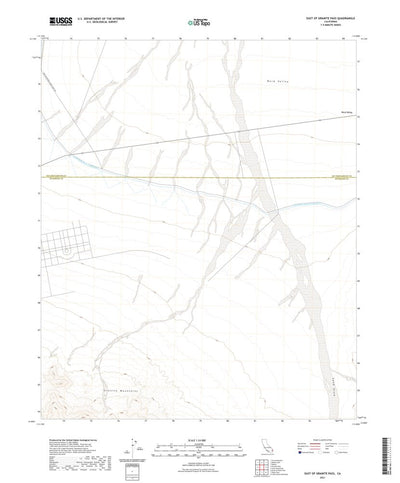 United States Geological Survey East of Granite Pass, CA (2021, 24000-Scale) digital map