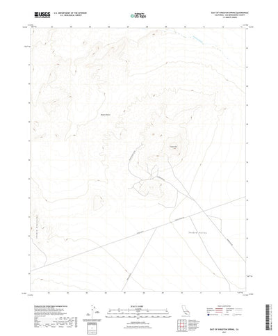United States Geological Survey East of Kingston Spring, CA (2021, 24000-Scale) digital map