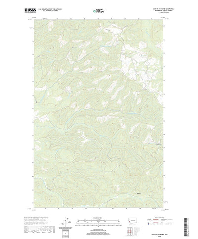 United States Geological Survey East of Raymond, WA (2020, 24000-Scale) digital map