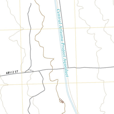United States Geological Survey East of Utting, AZ (2021, 24000-Scale) digital map
