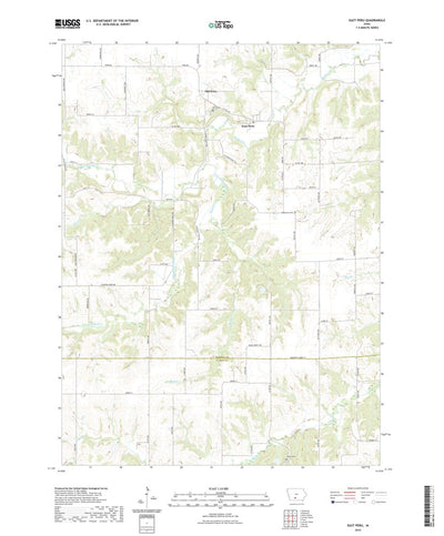 United States Geological Survey East Peru, IA (2022, 24000-Scale) digital map