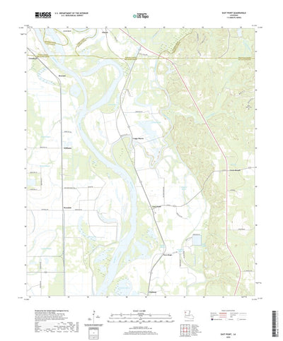 United States Geological Survey East Point, LA (2020, 24000-Scale) digital map