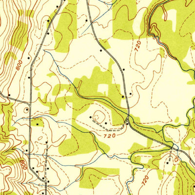 United States Geological Survey East Ridge, TN-GA (1943, 24000-Scale) digital map
