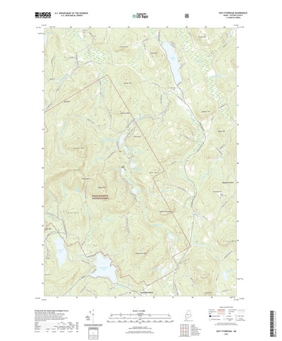 United States Geological Survey East Stoneham, ME (2021, 24000-Scale) digital map