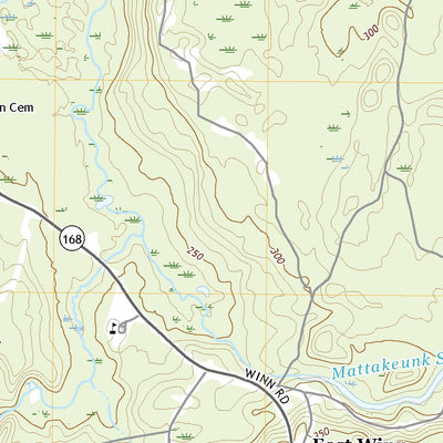 United States Geological Survey East Winn, ME (2021, 24000-Scale) digital map