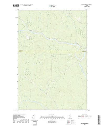United States Geological Survey Eastman Brook, ME (2021, 24000-Scale) digital map