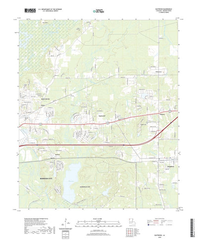 United States Geological Survey Eastwood, LA (2020, 24000-Scale) digital map