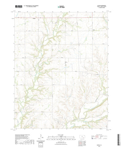 United States Geological Survey Eaton, KS (2022, 24000-Scale) digital map