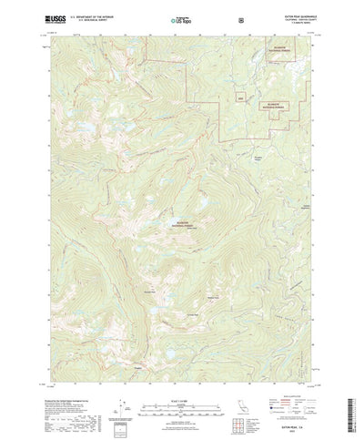 United States Geological Survey Eaton Peak, CA (2022, 24000-Scale) digital map