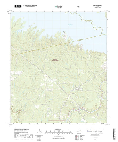 United States Geological Survey Ebenezer, TX (2022, 24000-Scale) digital map
