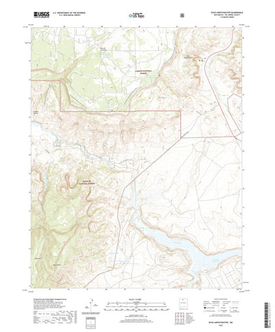 United States Geological Survey Echo Amphitheater, NM (2020, 24000-Scale) digital map