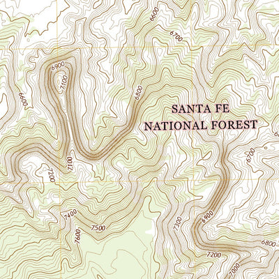 United States Geological Survey Echo Amphitheater, NM (2020, 24000-Scale) digital map